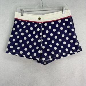 Boden Women’s Size US 8‎ Navy Blue W/ White Polka Dot Beach Board Swim Shorts